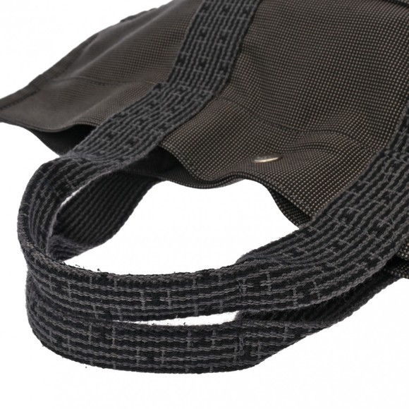 HERMES Canvas Tote Bag Air Line MM Grey Unisex - Picture 4 of 13